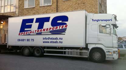 ETS Specialtransporter Lastbil för tunga transporter